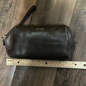Coach Wrist Wallet - brown leather (used)